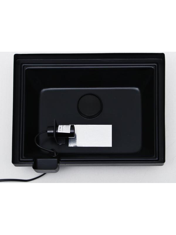 Аквариум колонна с крышкой, 30 литров, 30 х 23 х 43/48,5 см, чёрный