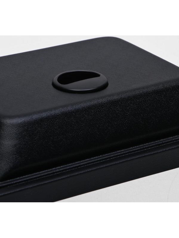 Аквариум колонна с крышкой, 30 литров, 30 х 23 х 43/48,5 см, чёрный