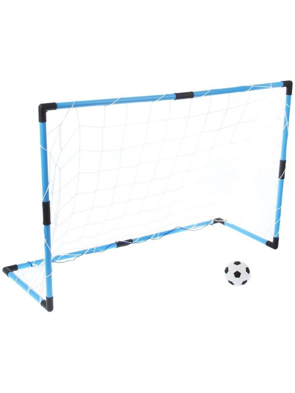 Ворота футбольные «Весёлый футбол», сетка, мяч d=14 см, размер ворот 98х34х64 см, МИКС