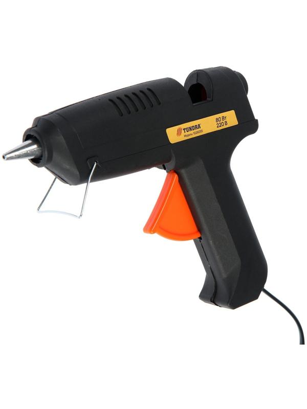 Клеевой пистолет ТУНДРА, 80 Вт, 220 В, 11 мм