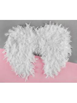 Крылья ангела «Вдохновение», на резинке, цвет белый