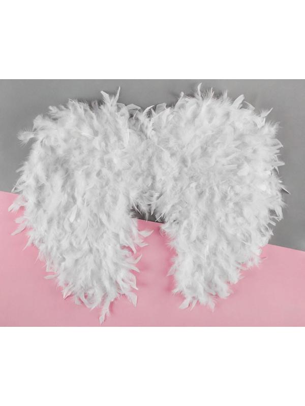 Крылья ангела «Вдохновение», на резинке, цвет белый