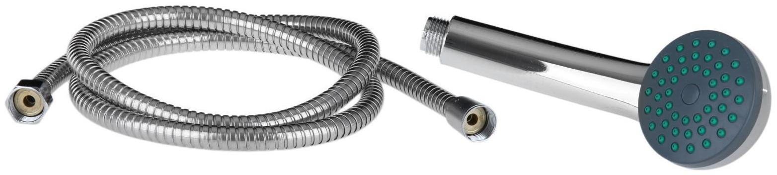 Cмеситель для ванны Accoona A7060, однорычажный, излив 300 мм, с душевым набором, хром