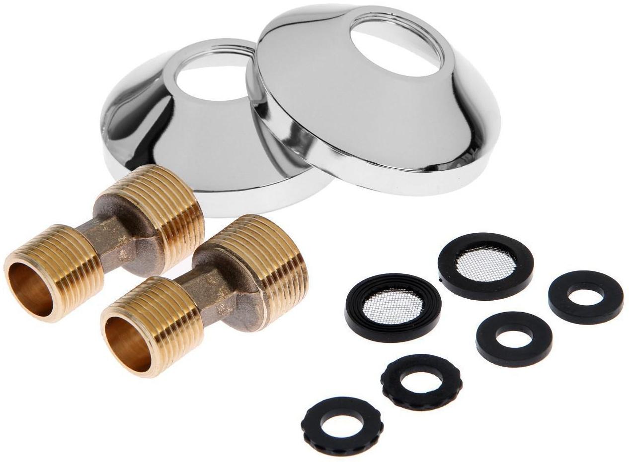 Cмеситель для ванны Accoona A7109, однорычажный, излив 300 мм, с душевым набором, хром