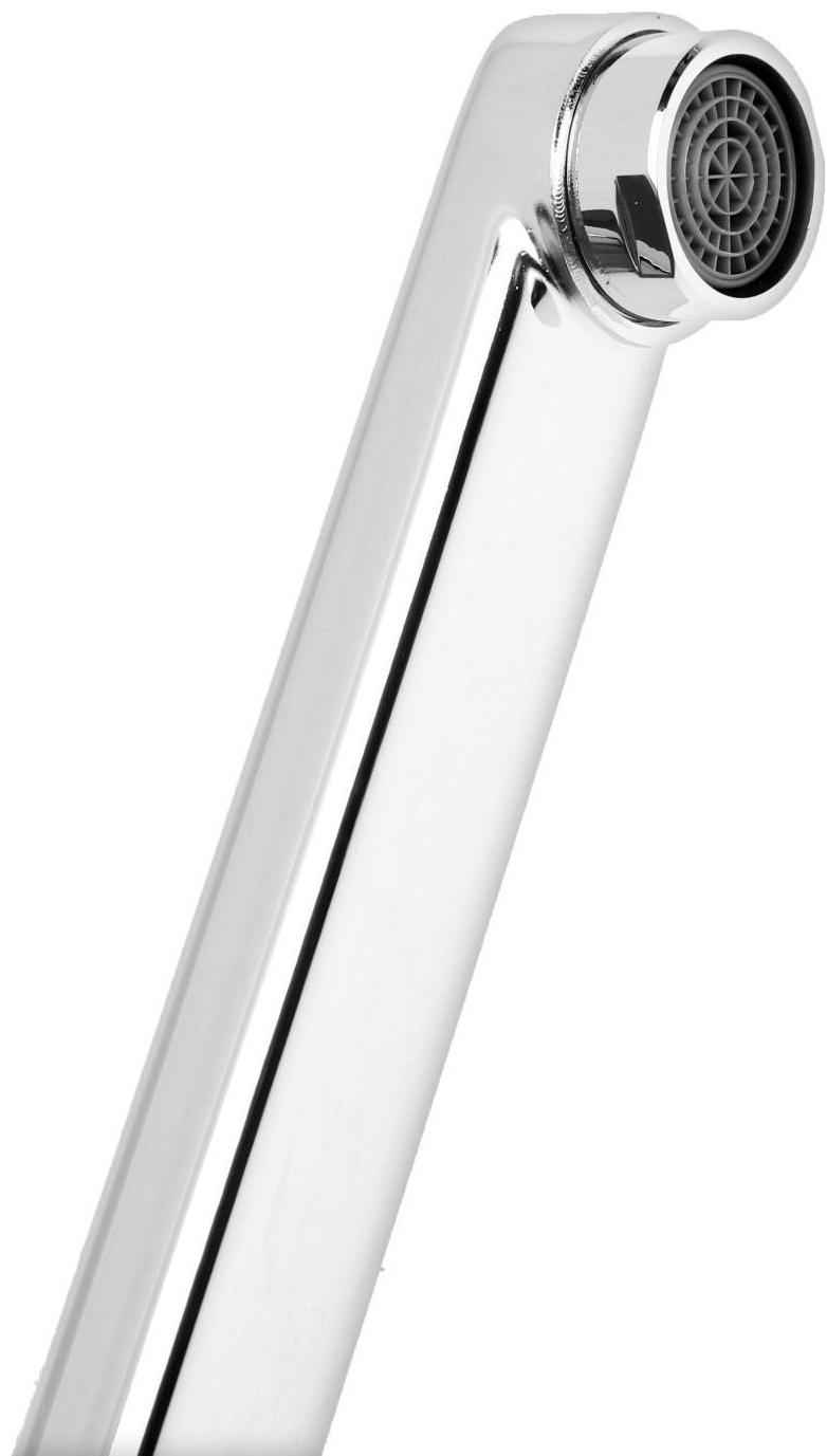 Cмеситель для ванны Accoona A7109, однорычажный, излив 300 мм, с душевым набором, хром