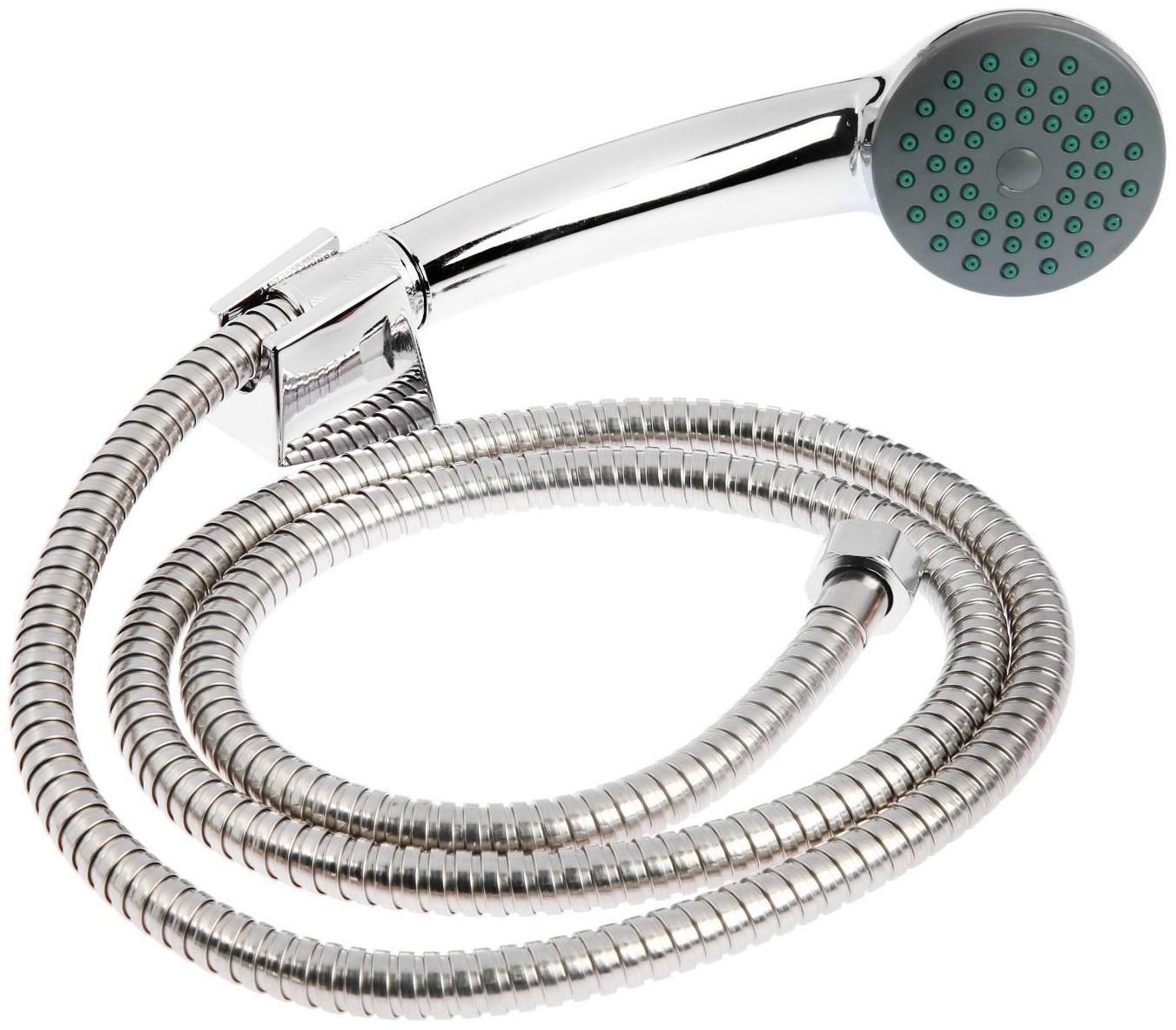 Смеситель для ванны Accoona A7140, однорычажный, излив 300 мм, с душевым набором, хром