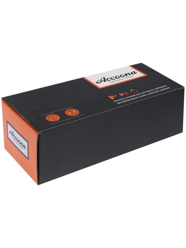 Смеситель для ванны Accoona A7140, однорычажный, излив 300 мм, с душевым набором, хром