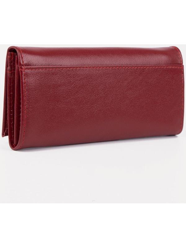 Кошелёк на кнопке, цвет красный