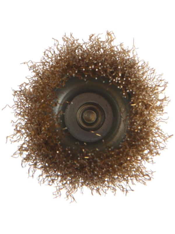 Щетка металлическая для дрели ТУНДРА, со шпилькой, 