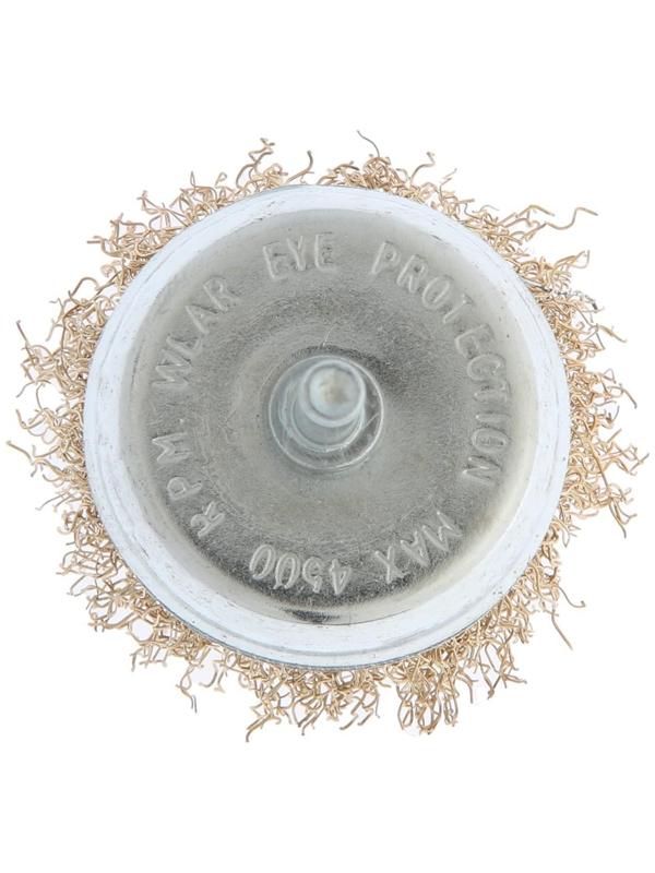 Щетка металлическая для дрели ТУНДРА, со шпилькой, 