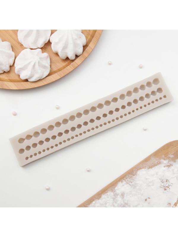 Молд «Жемчужная нить», 23×4 см, цвет МИКС