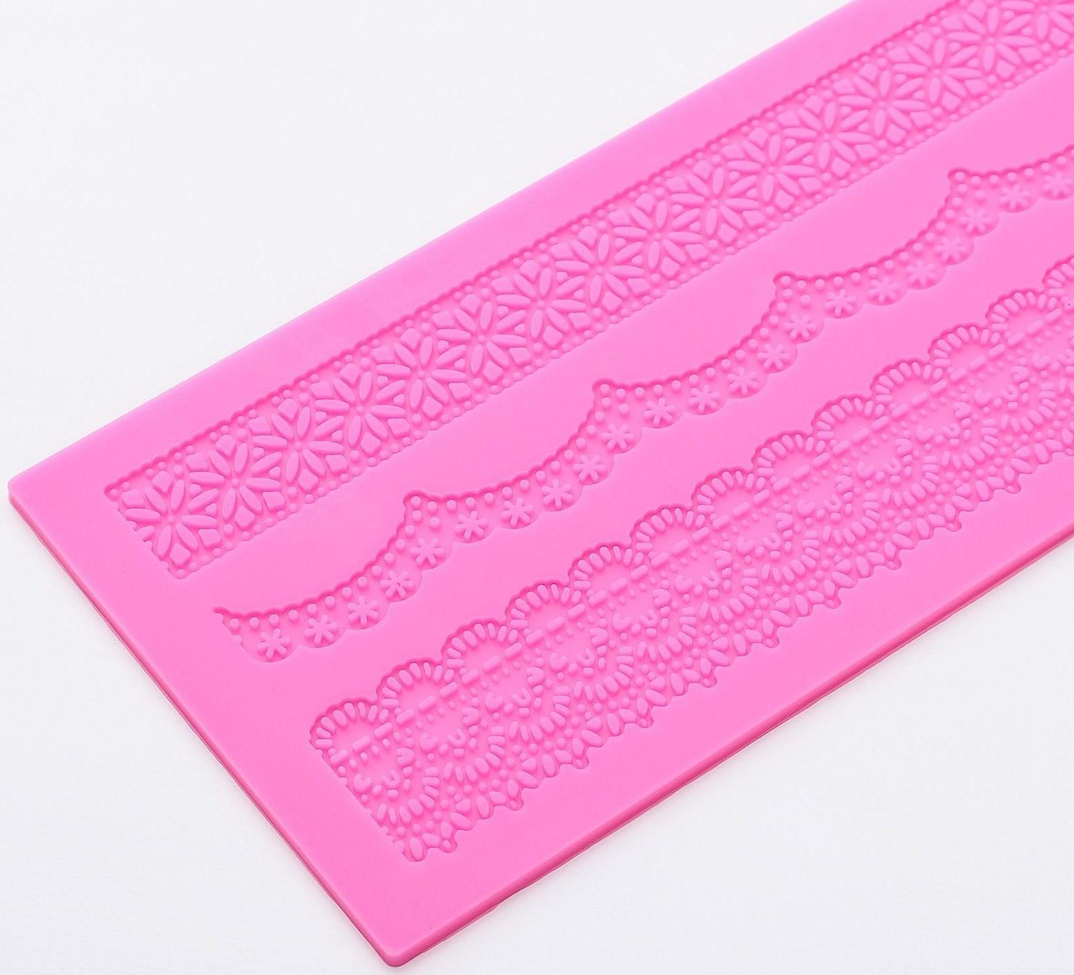 Коврик для айсинга силиконовый Доляна «Ретро», 40×12 см, цвет МИКС