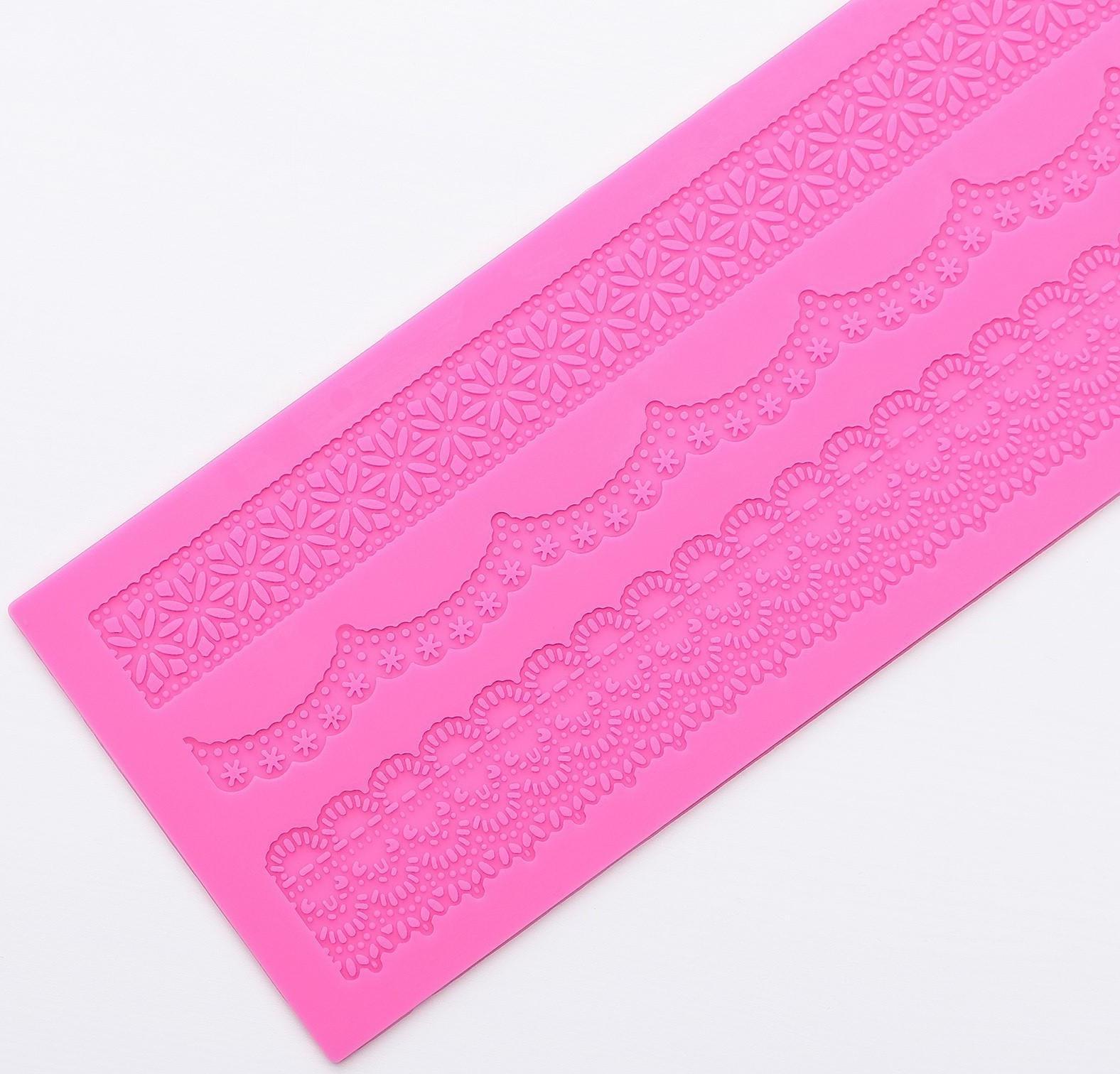 Коврик для айсинга силиконовый Доляна «Ретро», 40×12 см, цвет МИКС