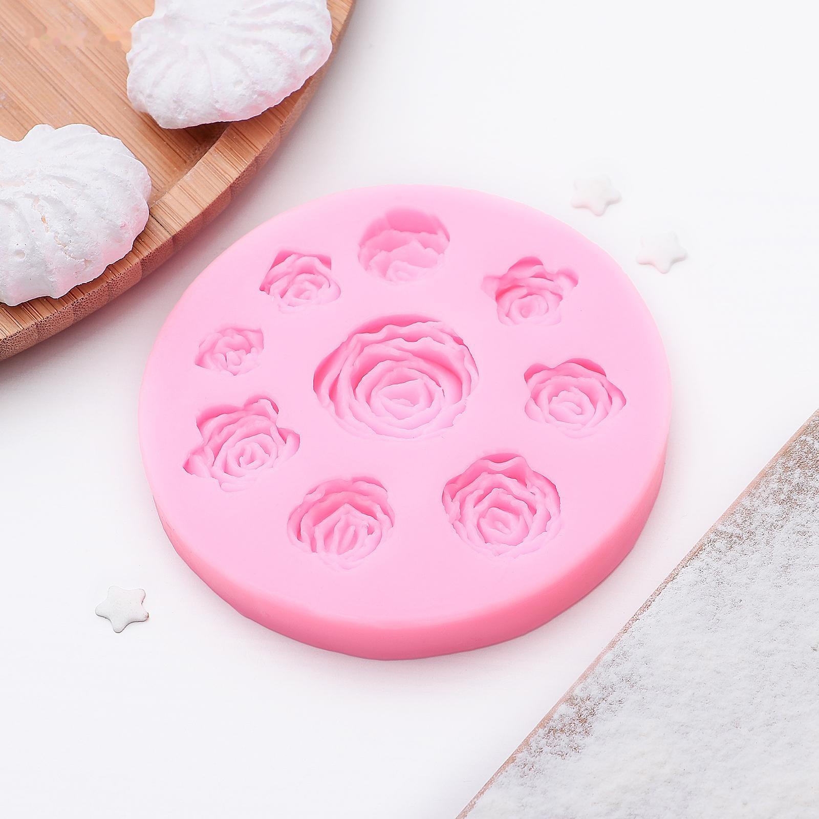 Молд «Круговорот роз», 9,5 см, цвет МИКС