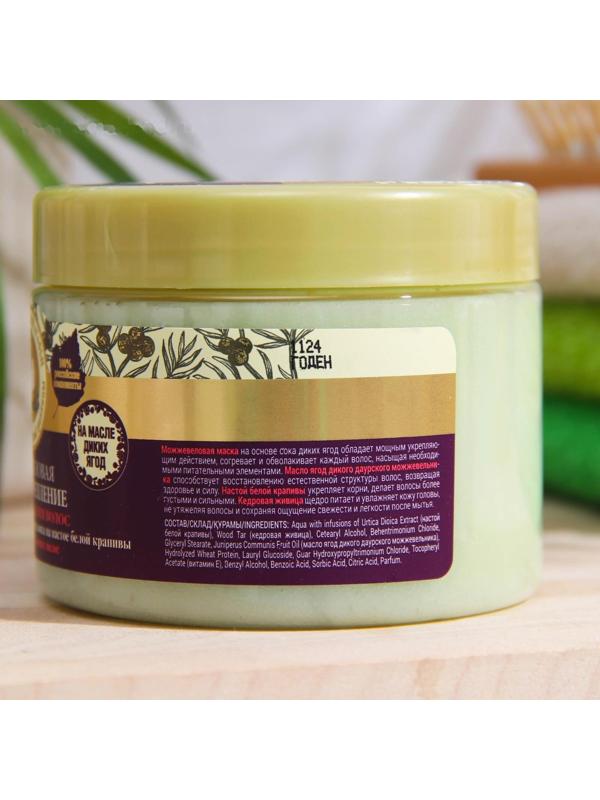 Маска против выпадения волос Рецепты бабушки Агафьи можжевеловая, укрепляющая, 300 мл