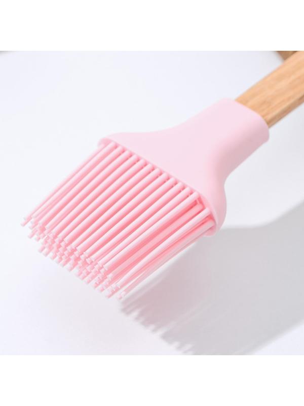 Кисть Доляна «Бамбук», 29×5 см, цвет розовый