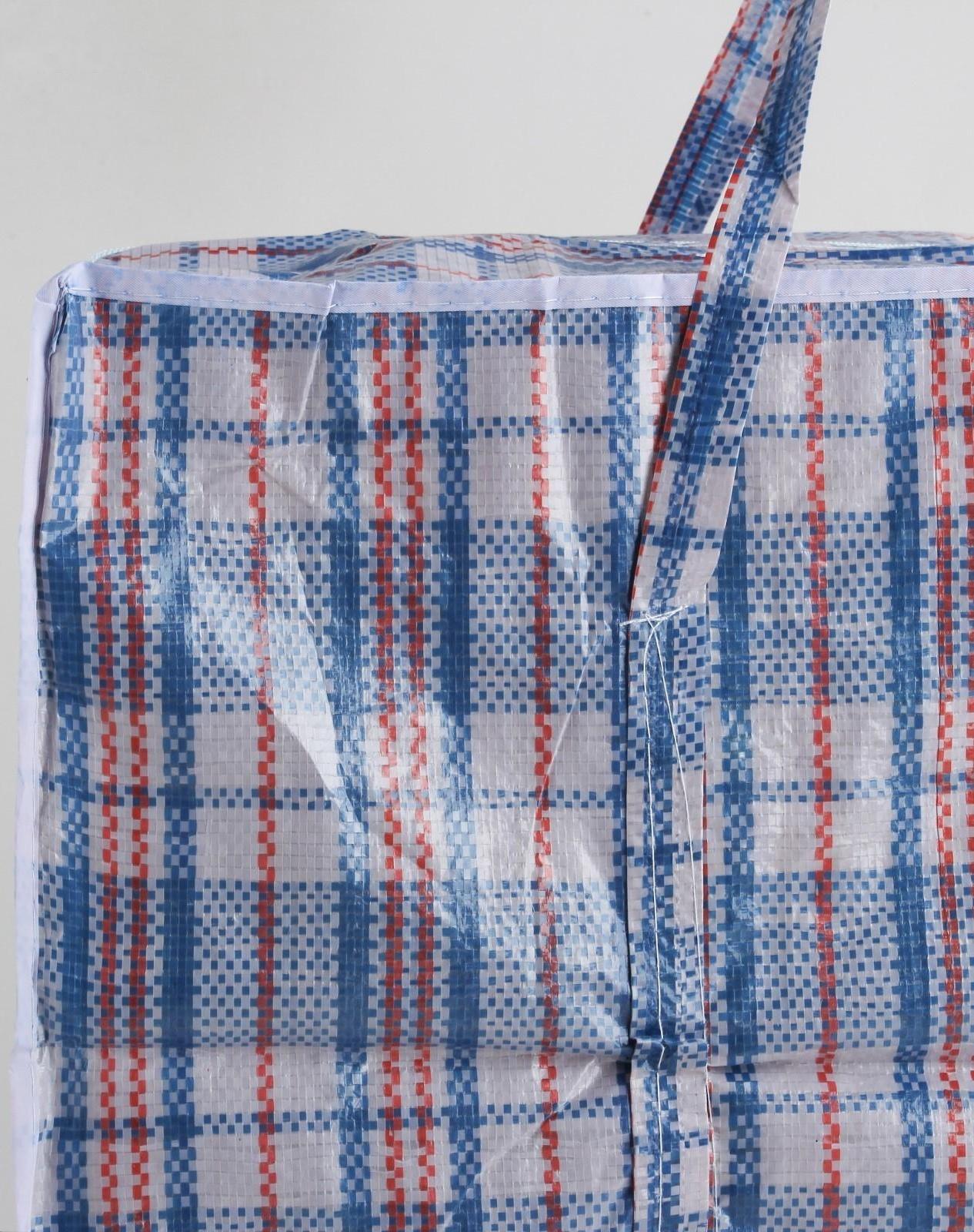 Сумка хозяйственная на молнии, 72 л, цвет синий