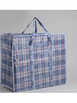 Сумка хозяйственная на молнии, 72 л, цвет синий