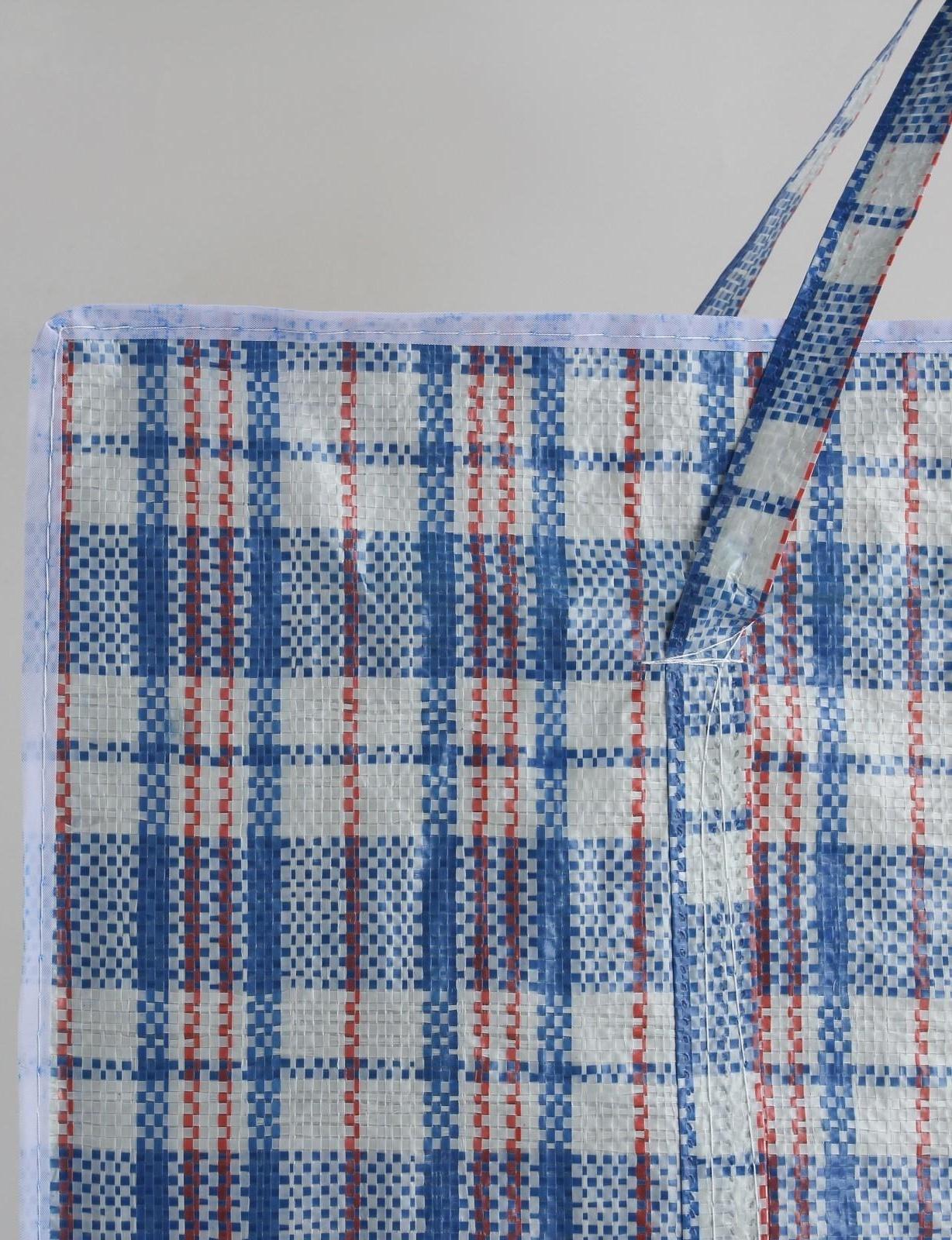 Сумка хозяйственная на молнии, 47 л, цвет синий