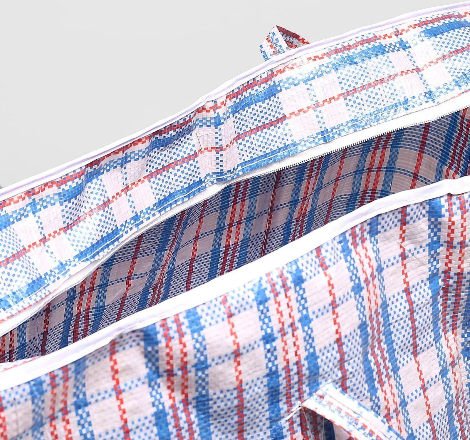 Сумка хозяйственная на молнии, 82 л, цвет синий