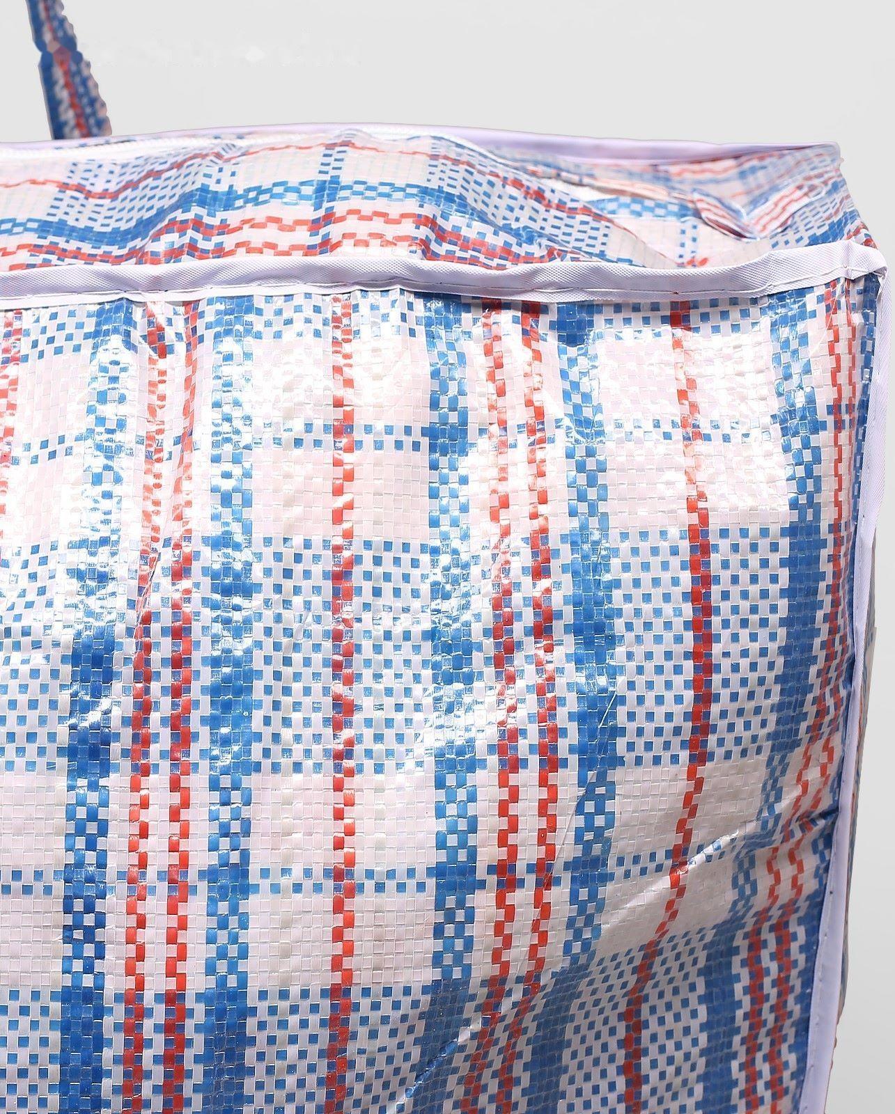 Сумка хозяйственная на молнии, 82 л, цвет синий