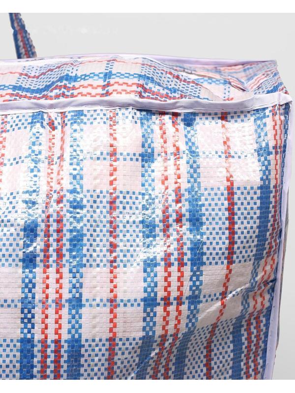 Сумка хозяйственная на молнии, 82 л, цвет синий