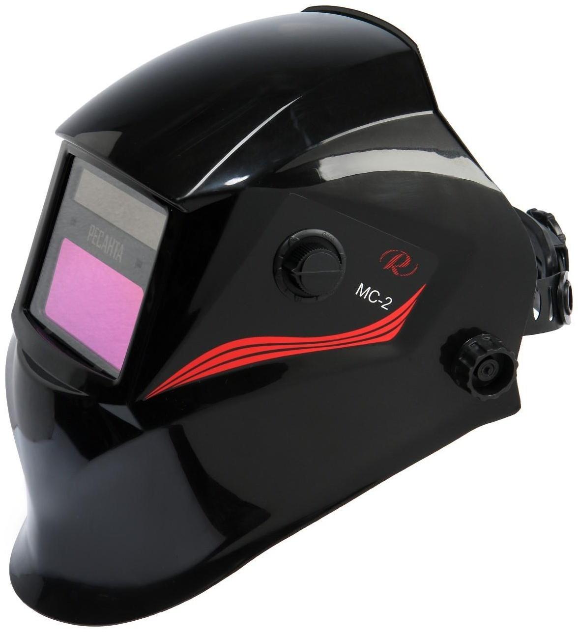 Маска сварщика Ресанта МС-2, хамелеон, 9-13 DIN,  92х42 мм, батарея CR2450(3В)