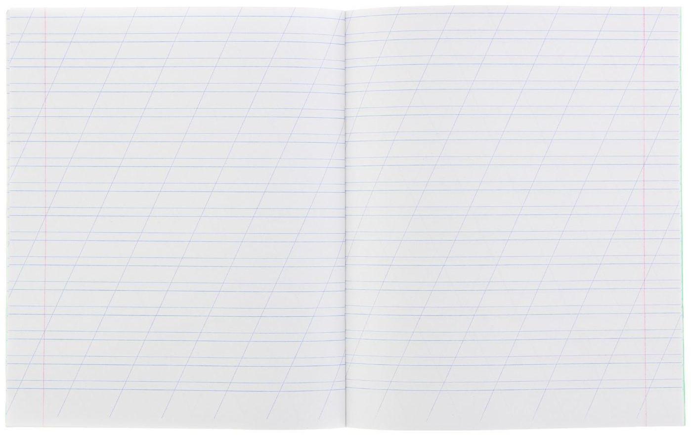 Тетрадь 12 листов косая линейка 
