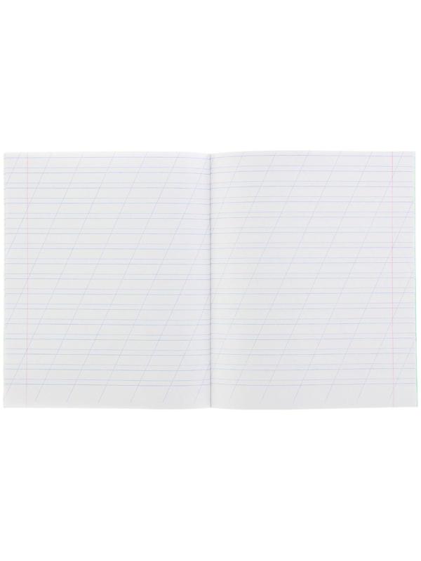 Тетрадь 12 листов косая линейка 