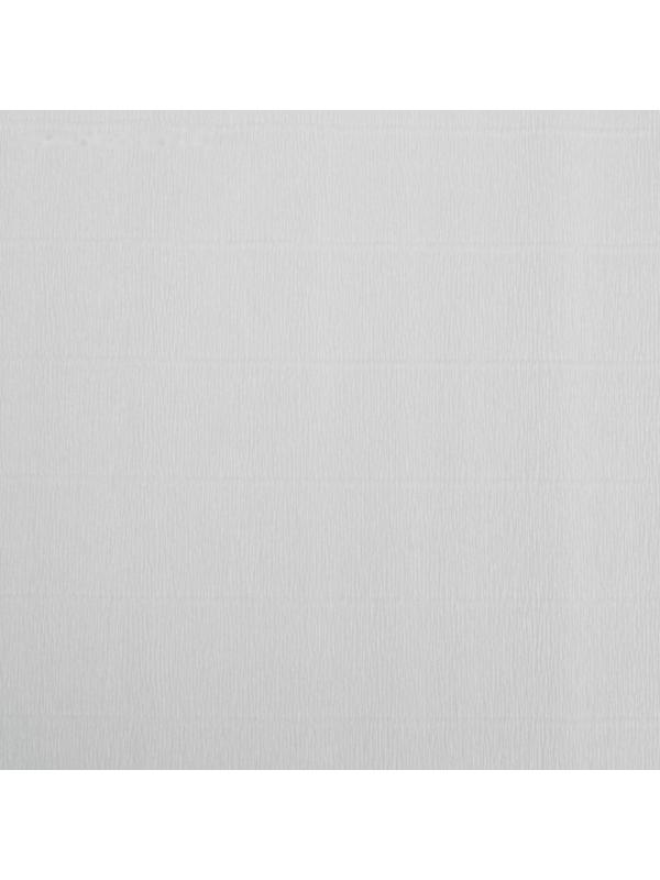 Бумага для упаковок и поделок, гофрированная, белая, однотонная, двусторонняя, рулон 1 шт., 0,5 х 2,5 м