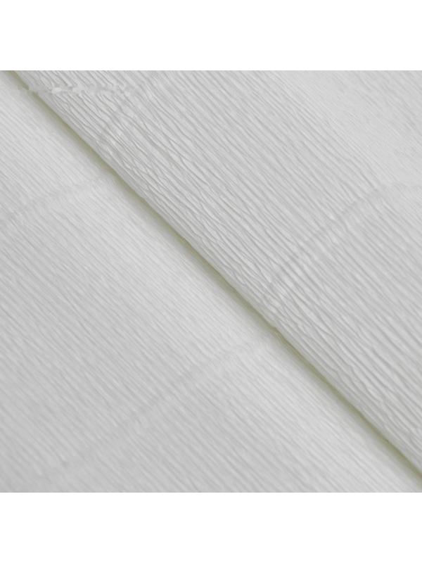 Бумага для упаковок и поделок, гофрированная, белая, однотонная, двусторонняя, рулон 1 шт., 0,5 х 2,5 м