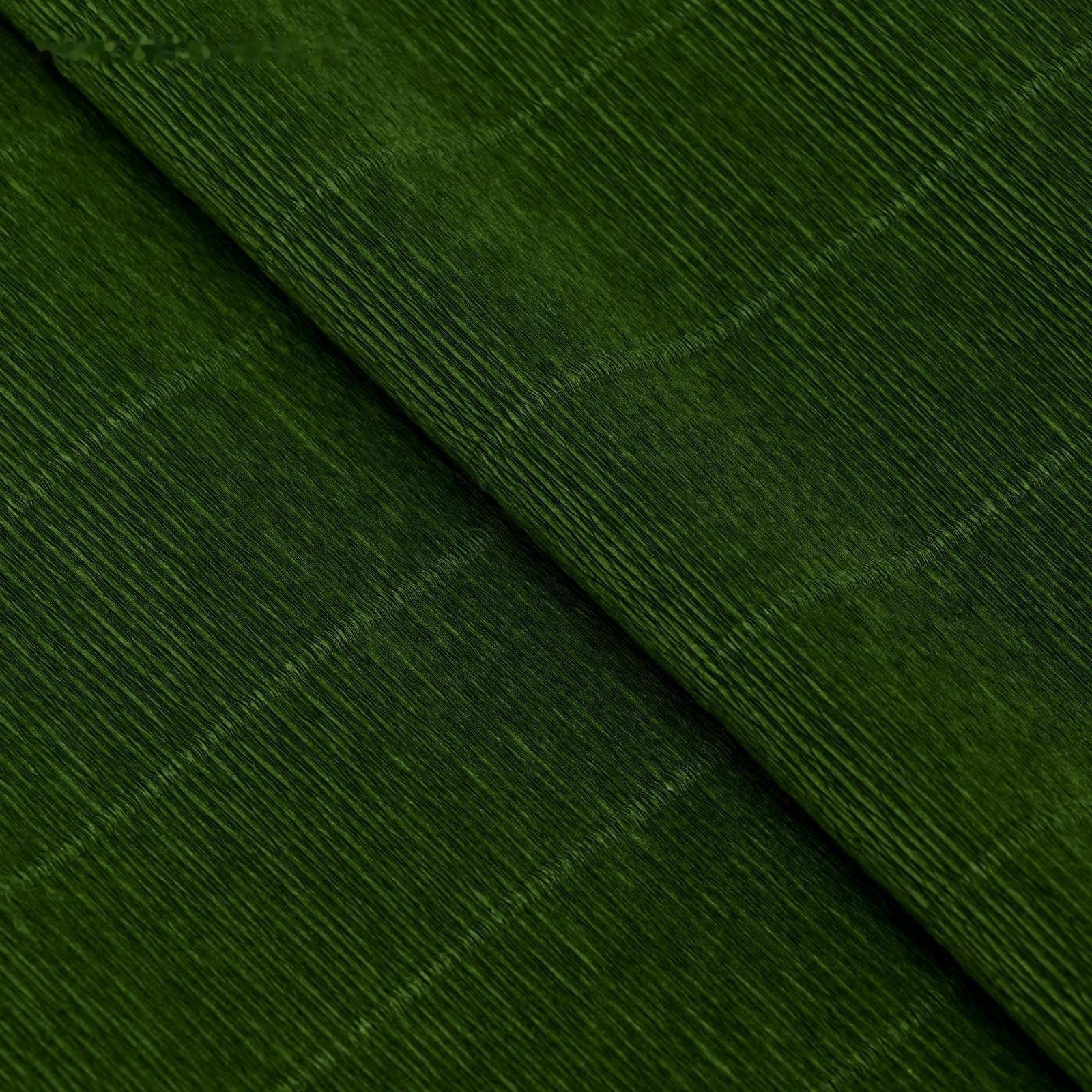 Бумага для упаковок и поделок, гофрированная, травяная, зеленая, однотонная, двусторонняя, рулон 1 шт., 0,5 х 2,5 м