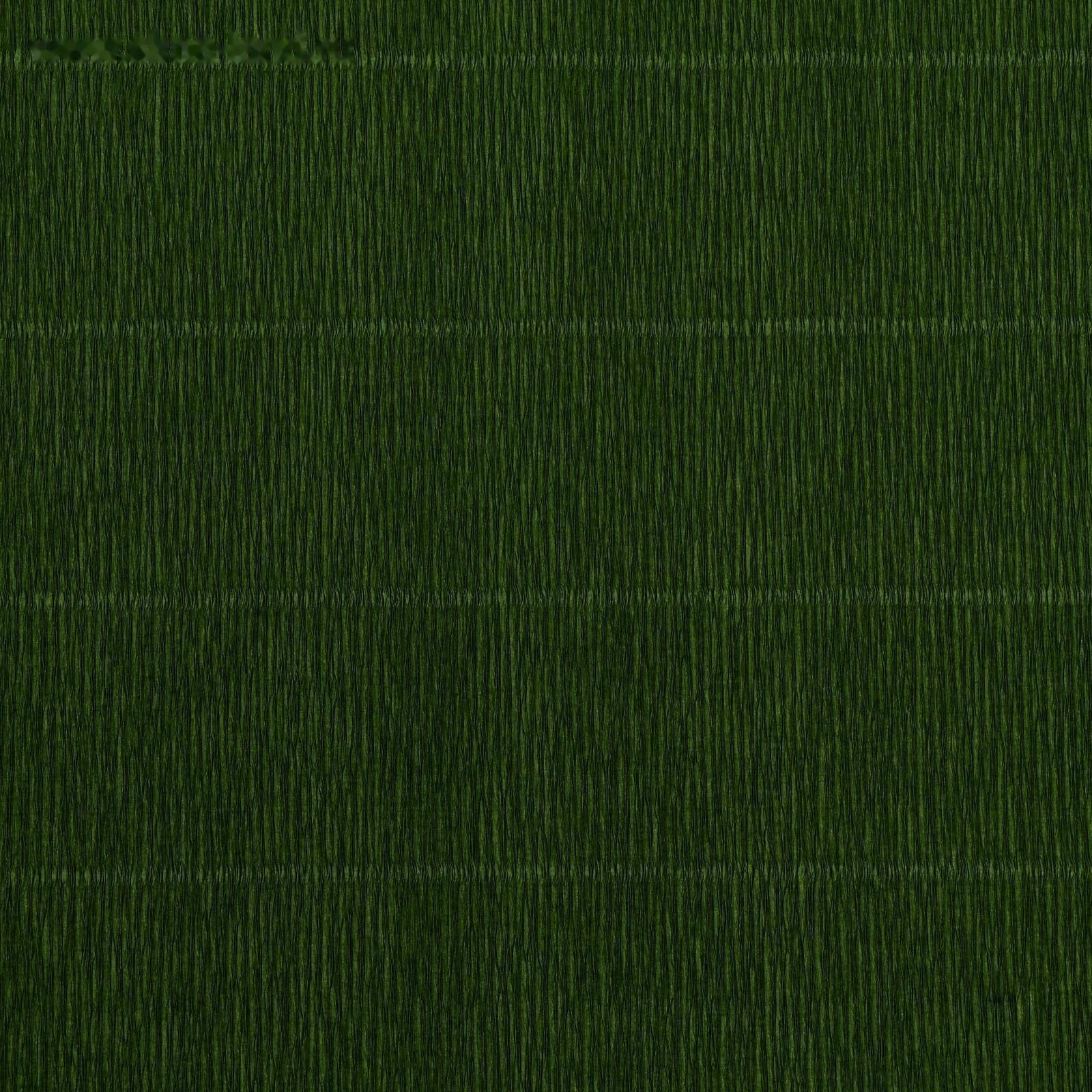 Бумага для упаковок и поделок, гофрированная, травяная, зеленая, однотонная, двусторонняя, рулон 1 шт., 0,5 х 2,5 м