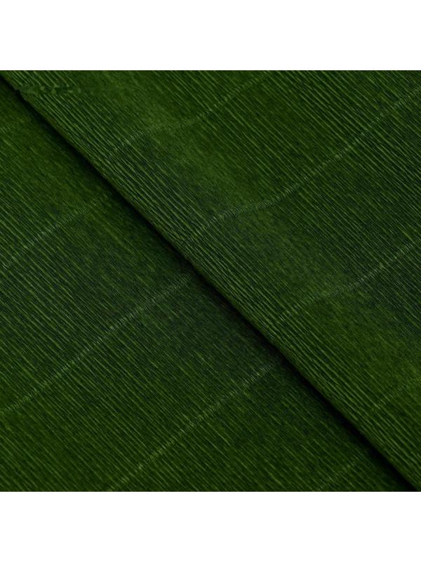 Бумага для упаковок и поделок, гофрированная, травяная, зеленая, однотонная, двусторонняя, рулон 1 шт., 0,5 х 2,5 м