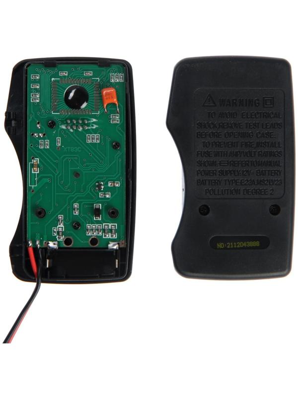Мультиметр ТУНДРА mini, DT-83C, ACV/DCV, DCA, 200-2МΩ, проверка батареек 9V