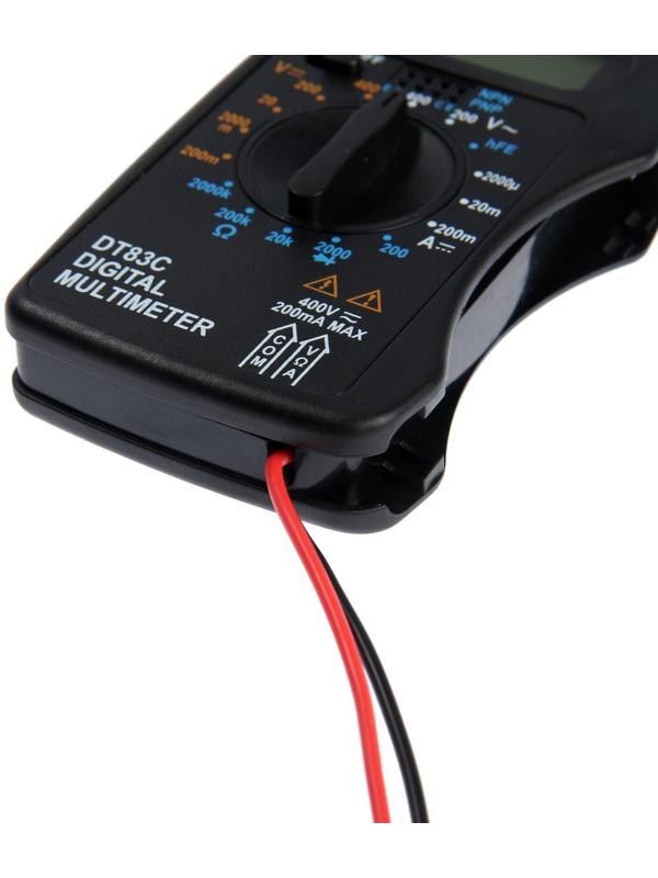 Мультиметр ТУНДРА mini, DT-83C, ACV/DCV, DCA, 200-2МΩ, проверка батареек 9V