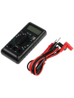 Мультиметр ТУНДРА mini, DT-182, ACV/DCV, DCA, 200-200MΩ, проверка батареек 1.5 и 9V