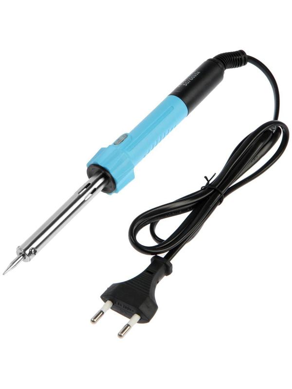 Паяльник ТУНДРА, индикатор работы, долговечное жало, 40 Вт, 220 В