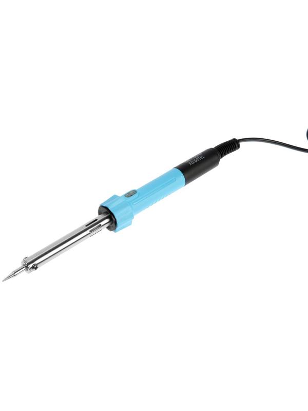 Паяльник ТУНДРА, индикатор работы, долговечное жало, 60 Вт, 220 В
