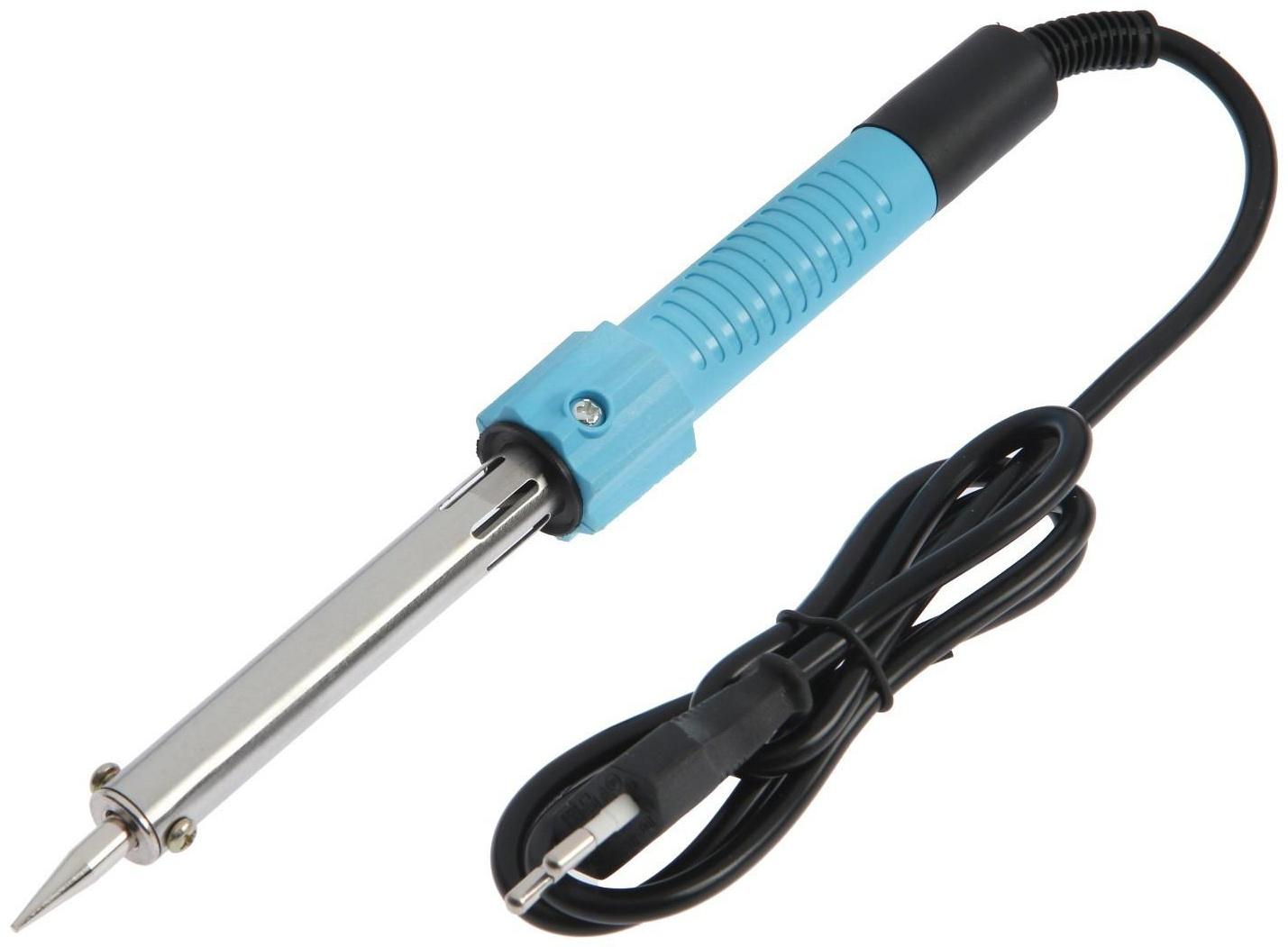 Паяльник ТУНДРА, индикатор работы, долговечное жало, 80 Вт, 220 В