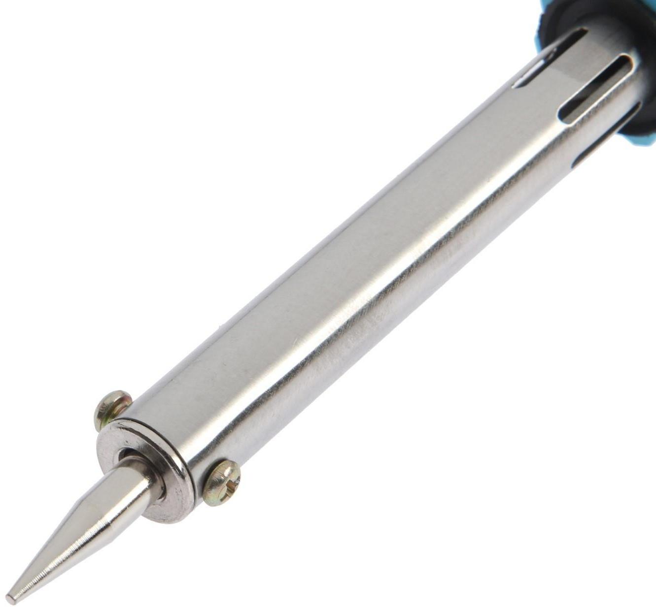 Паяльник ТУНДРА, индикатор работы, долговечное жало, 80 Вт, 220 В