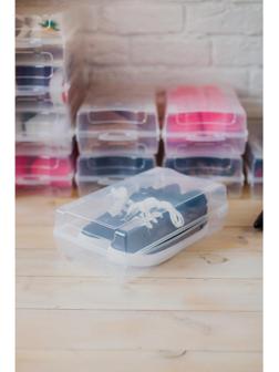 Короб для хранения обуви «Реноме», 32×19×10,5 см, цвет прозрачный