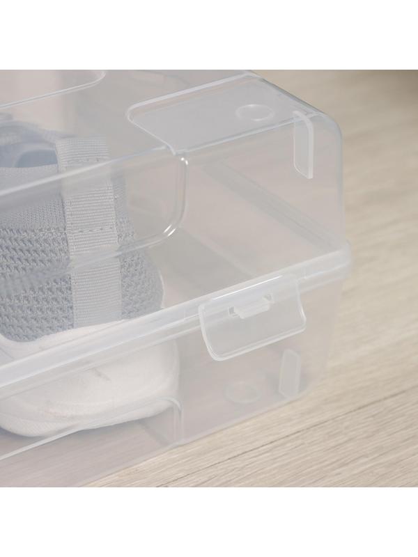 Короб для хранения обуви «Реноме», 61×34×13 см, цвет прозрачный