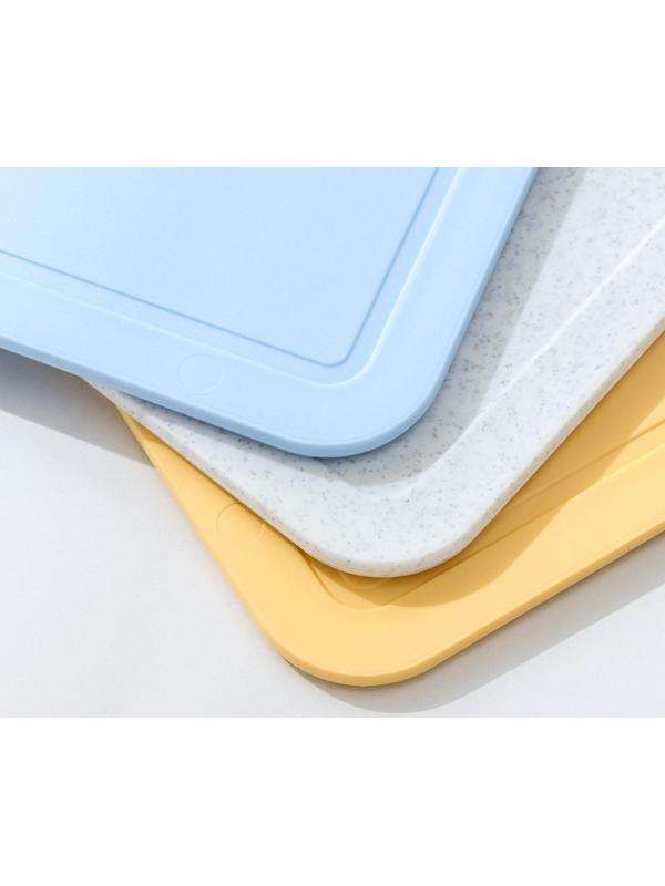 Набор разделочных досок, 34х24 см на подставке, 3 шт, цвет МИКС