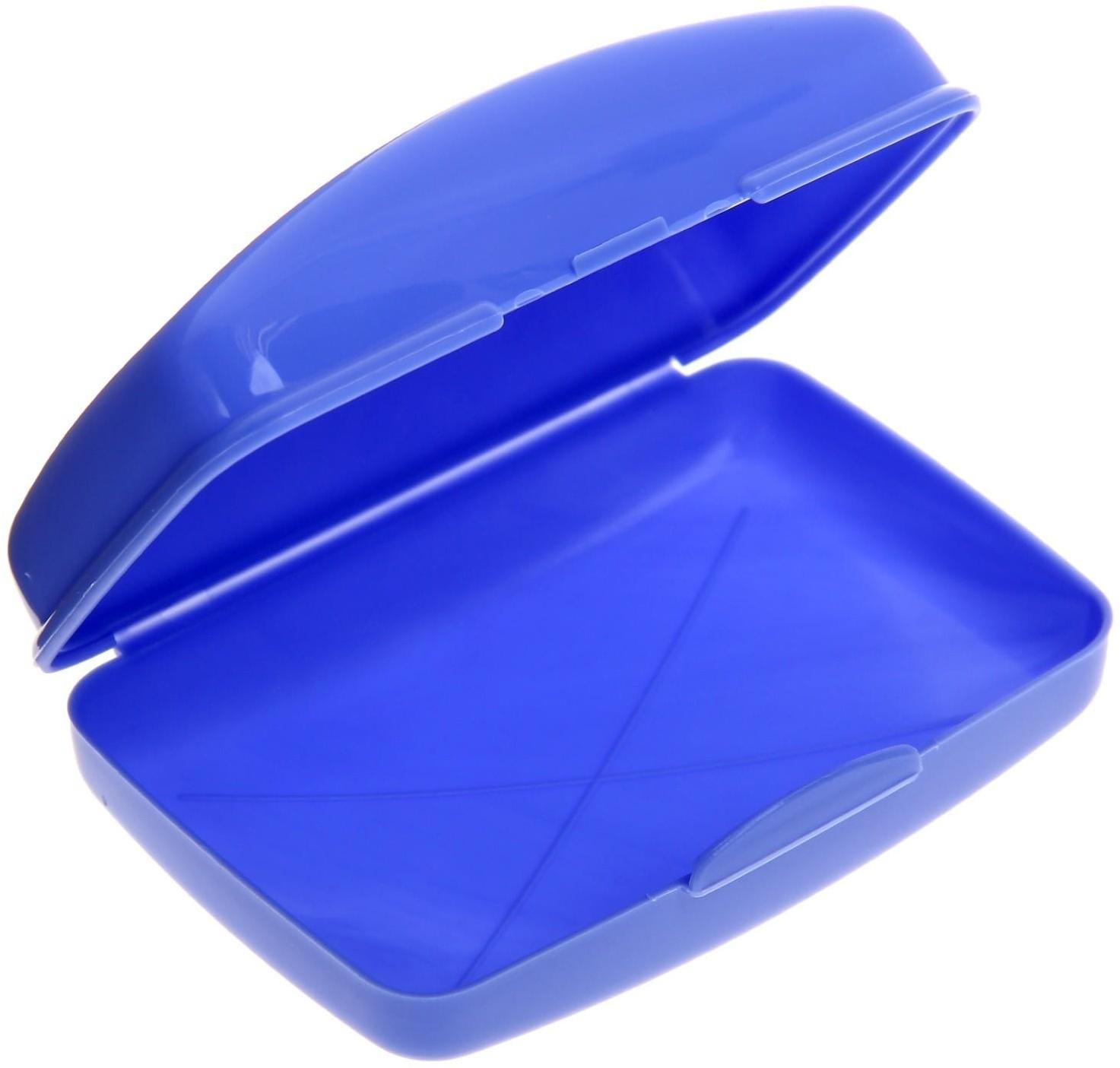 Мыльница дорожная, 10×6,8×4,4 см, цвет МИКС