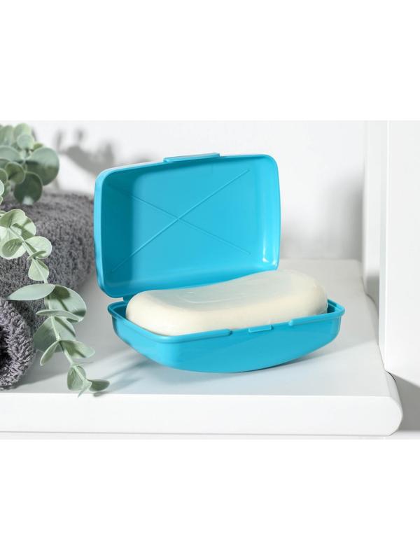 Мыльница дорожная, 10×6,8×4,4 см, цвет МИКС