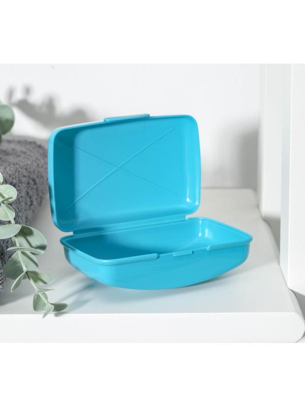 Мыльница дорожная, 10×6,8×4,4 см, цвет МИКС