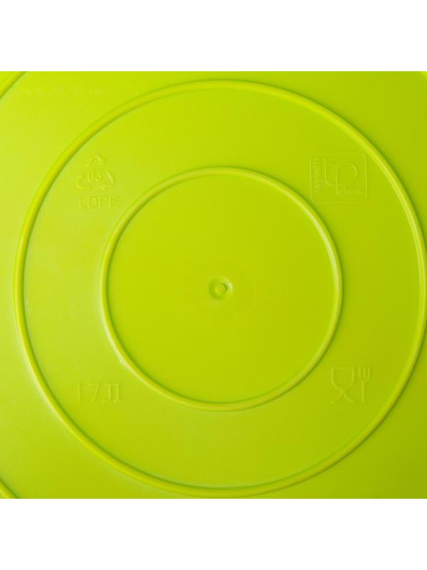 Корзина для белья мягкая, 17 л, 33×33×24,5 см, цвет ярко-зелёный