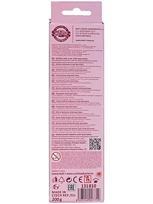 Пластилин бактерицидный, 10 цветов, Koh-I-Noor, европодвес