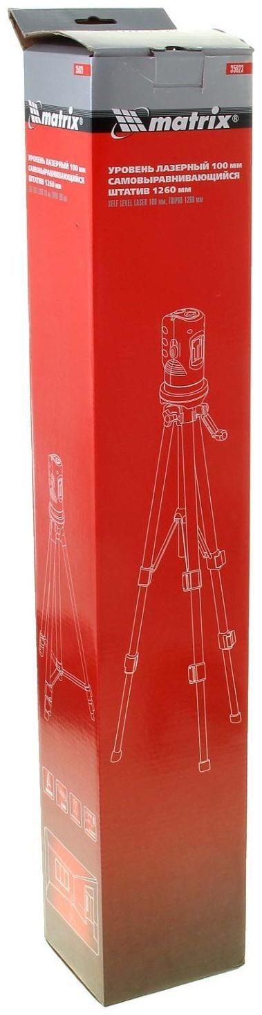 Уровень лазерный Matrix, до 10 м, штатив 1260 мм, самовыравнивающийся